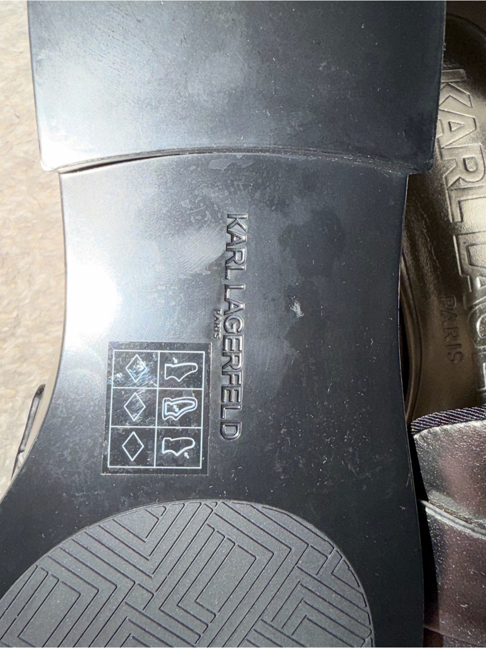 Karl Lagerfeld Paris Rylyn Silver Loafers - Picture 8 of 8